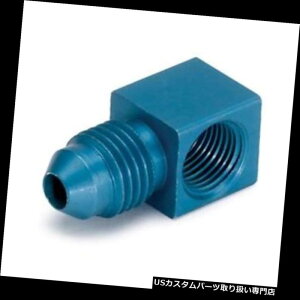 US^R[^[ I[g[^[3278̓ZT[A_v^[pA90x-4 ANA Auto Meter 3278 Pressure Sensor Adapter Fitting, 90 Degree -4 AN, Blue
