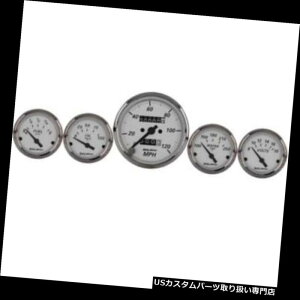 US^R[^[ I[g[^[1901AJv`i5s[XQ[WLbg Auto Meter 1901 American Platinum 5 Piece Gauge Kit