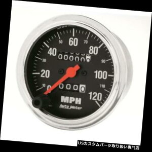 US^R[^[ I[g[^[2492`IȃN[JXs[h[^[A120 MPHA3-3 / 8 Auto Meter 2492 Traditional Chrome Mech Speedometer, 120 MPH, 3-3/8