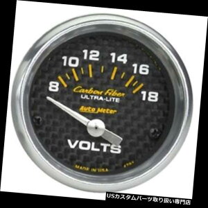 US^R[^[ v4791Yf@ۂ̋c̓dṽQ[WA2-1 / 16C` Auto Meter 4791 Carbon Fiber Air-Core Voltmeter Gauge, 2-1/16 Inch