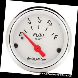 US^R[^[ I[g[^[1317kɃzCgcRxQ[W Auto Meter 1317 Arctic White Air-Core Fuel Level Gauge