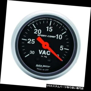 US^R[^[ I[g[^[3384X|[cRvJjJoL[Q[WA2-1 / 16C` Auto Meter 3384 Sport-Comp Mechanical Vacuum Gauge, 2-1/16 Inch