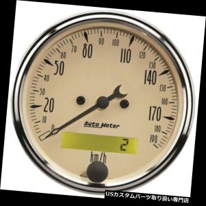US^R[^[ I[g[^[1887-MAeB[Nx[WcXs[h[^[Q[W Auto Meter 1887-M Antique Beige Air-Core Speedometer Gauge