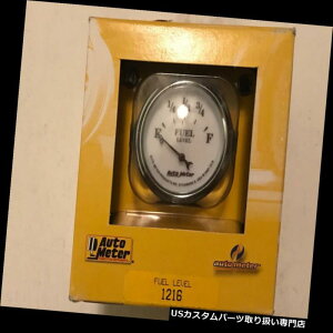 US^R[^[ I[g[^[I[h^CzCgII 2-1 / 16 "V[gXC[vdCRxQ[W Auto Meter Old Tyme White II 2-1/16" Short Sweep Electric Fuel Level Gauge