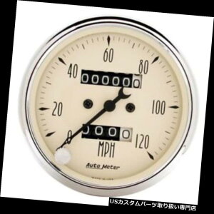 US^R[^[ I[g[^[1896AeB[Nx[WJjJXs[h[^[Q[W Auto Meter 1896 Antique Beige Mechanical Speedometer Gauge