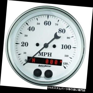 US^R[^[ I[g[^[1688I[h^CzCgcXs[h[^[A3-1 / 8C` Auto Meter 1688 Old-Tyme White Air-Core Speedometer, 3-1/8 Inch