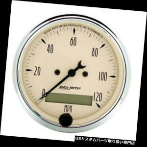 US^R[^[ I[g[^[1887AeB[Nx[WcXs[h[^[Q[W Auto Meter 1887 Antique Beige Air-Core Speedometer Gauge
