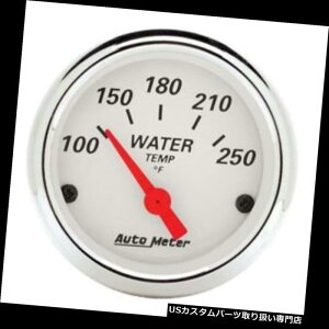 USタコメーター オートメーター1337北極白空芯水温計 Auto Meter 1337 Arctic White Air-Core Water Temperature Gauge