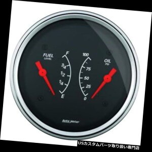 US^R[^[ [^[1434fUCi[cfAQ[WA3 - 3/8C` Auto Meter 1434 Designer Black Air-Core Dual Gauge, 3-3/8 Inch