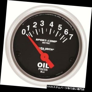 US^R[^[ I[g[^[3327-M Sport-CompGA[RAQ[WA2-1 / 16C` Auto Meter 3327-M Sport-Comp Air-Core Oil Pressure Gauge, 2-1/16 Inch