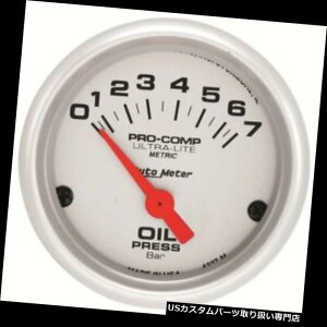 US�^�R���[�^�[ �I�[�g���[�^�[4327-M�E���g�����C�g��c�����Q�[�W�A2/1/16�C���` Auto Meter 4327-M Ultra-Lite Air-Core Oil Pressure Gauge, 2-1/16 Inch