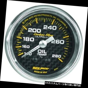 US^R[^[ I[g[^[4741J[{t@Co[JjJICxv Auto Meter 4741 Carbon Fiber Mechanical Oil Temperature Gauge