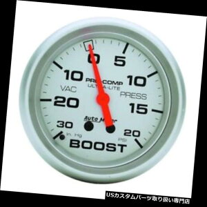 US^R[^[ I[g[^[4401EgCgJjJu[Xg/^vA2-5 / 8C` Auto Meter 4401 Ultra-Lite Mechanical Boost/Vacuum Gauge, 2-5/8 Inch