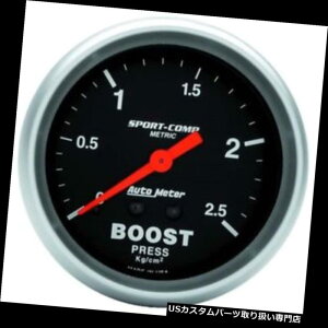 US^R[^[ I[g[^[3404 JX|[cRvJjJu[XgQ[WA2-5 / 8C` Auto Meter 3404-J Sport-Comp Mechanical Boost Gauge, 2-5/8 Inch