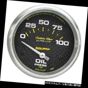 US^R[^[ [g4827̒Yf@ۂ̋c̖Q[WA2-5 / 8C` Auto Meter 4827 Carbon Fiber Air-Core Oil Pressure Gauge, 2-5/8 Inch