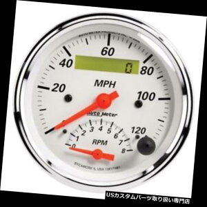 US^R[^[ I[g[^[1381kɔc^R[^[/Xs[h[^[ erR{Q[W Auto Meter 1381 Arctic White Air-Core Tach/Speedometer Combo Gauge
