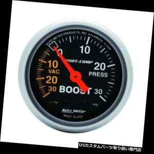 US^R[^[ I[g[^[u[Xg/^v3303; Sport-Comp 30 inHg30 psi2-1 / 16 " Auto Meter Boost/Vacuum Gauge 3303; Sport-Comp 30 inHg to 30 psi 2-1/16"