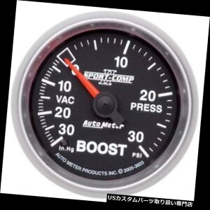 US^R[^[ I[g[^[3603 Sport-Comp IIJjJu[Xg/oL[Q[W Auto Meter 3603 Sport-Comp II Mechanical Boost/Vacuum Gauge