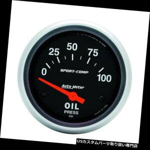 US^R[^[ AutoMeter 3522 Sport-CompdQ[W AutoMeter 3522 Sport-Comp Electric Oil Pressure Gauge