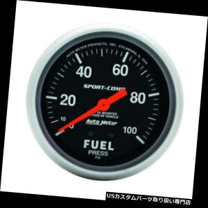 US^R[^[ I[g[^[3412 2-5 / 8 "Sport-Comp@BR͌vA0-100 PSI Auto Meter 3412 2-5/8" Sport-Comp Mechanical Fuel Pressure Gauge, 0-100 PSI