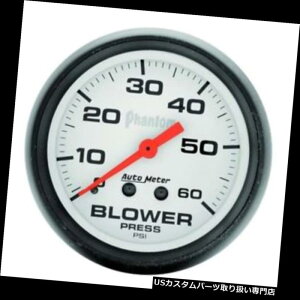US^R[^[ v5802̌e̋@B@̈͌vA2-5 / 8C` Auto Meter 5802 Phantom Mechanical Blower Pressure Gauge, 2-5/8 Inch