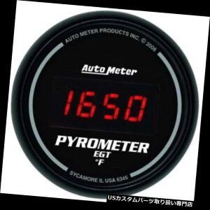 USタコメーター オートメーター6345スポーツコンプデジタルデジタルパイロメーターゲージ、2-1 / 16インチ。 Auto Meter 6345 Sport-Comp Digital Digital Pyrometer Gauge, 2-1/16 In.