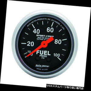 US^R[^[ I[g[^[3312Q[WR2 1/16 "100psiJjJX|[cRv Auto Meter 3312 Gauge Fuel Pressure 2 1/16" 100psi Mechanical Sport-Comp