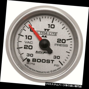 US^R[^[ I[g[^[4903EgCgIIJjJu[Xg/oL[Q[W AutoMeter 4903 Ultra-Lite II Mechanical Boost/Vacuum Gauge