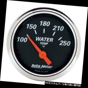 USタコメーター オートメーター1436デザイナーブラックエアコア水温計 Auto Meter 1436 Designer Black Air-Core Water Temperature Gauge