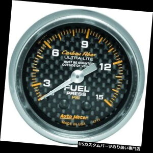 US^R[^[ I[g[^[4711J[{t@Co[JjJRv AutoMeter 4711 Carbon Fiber Mechanical Fuel Pressure Gauge
