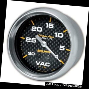 US^R[^[ [g4884̒Yf@ۂ̋@B^vA2-5 / 8C` Auto Meter 4884 Carbon Fiber Mechanical Vacuum Gauge, 2-5/8 Inch