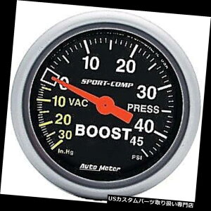 US^R[^[ I[g[^[3308 Sport-Comp 2 1/16 'oL[/u[XgQ[W Auto Meter 3308 Sport-Comp 2 1/16' Vacuum/Boost Gauge