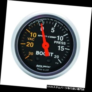 US^R[^[ I[g[^[3301X|[cRvJjJu[Xg/^vA2-1 / 16C` Auto Meter 3301 Sport-Comp Mechanical Boost/Vacuum Gauge, 2-1/16 Inch