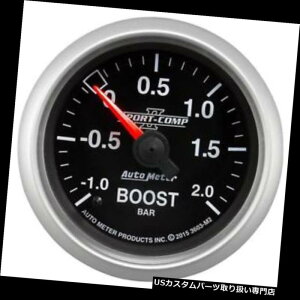 US^R[^[ I[g[^[3603-M2X|[cRvIIu[Xg/oL[Q[WA2-1 / 16A-1 - + 2 BARA Auto Meter 3603-M2 Sport-Comp II Boost/Vacuum Gauge, 2-1/16, -1-+2 BAR,