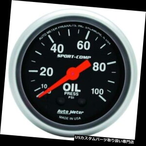 US^R[^[ I[g[^[3321X|[cRv@BvA100 PSI Auto Meter 3321 Sport-Comp Mechanical Oil Pressure Gauge, 100 PSI