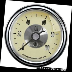 US^R[^[ I[g[^[2021vXe[WAeB[NAC{[JjJICvbV[Q[W Auto Meter 2021 Prestige Antique Ivory Mechanical Oil Pressure Gauge