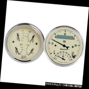 US^R[^[ I[g[^[1820AeB[Nx[Wc2s[XQ[WLbg Auto Meter 1820 Antique Beige Air-Core 2 Piece Gauge Kit