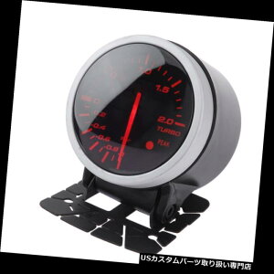 US^R[^[ 2.5 "60 mm^[{fW^u[Xg^v[^[ԃI[gLEDbhX[NY 2.5" 60mm Turbo Digital Boost Vacuum Gauge Meter Car Auto LED Red Smoke Lens