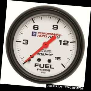 US^R[^[ I[g[^[5813-00407 GMzCg@BRvXQ[WAAC\[^[t Auto Meter 5813-00407 GM White Mechanical Fuel Press Gauge w/Isolator