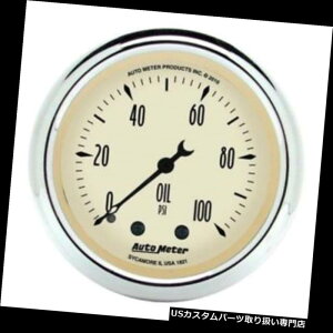 US^R[^[ I[g[^[2421`IȃN[JjJQ[W Auto Meter 2421 Traditional Chrome Mechanical Oil Pressure Gauge