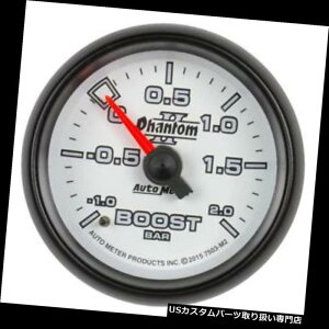 US^R[^[ I[g[^[7503-M2t@gIIu[Xg/oL[Q[WA2-1 / 16A-1 - + 2 BARA Auto Meter 7503-M2 Phantom II Boost/Vacuum Gauge, 2-1/16, -1-+2 BAR,