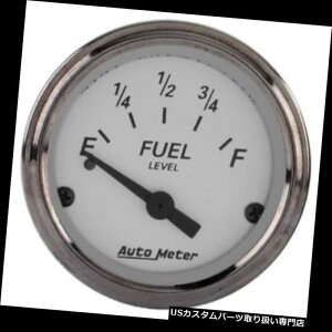 US^R[^[ I[g[^[1318 2-1 / 16 "kɃzCgRxQ[WA0?30I[Ac Auto Meter 1318 2-1/16" Arctic White Fuel Level Gauge, 0-30 Ohm, Air-Core