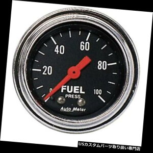 USタコメーター AutoMeter 2412従来型クロームメカニカル燃圧計 AutoMeter 2412 Traditional Chrome Mechanical Fuel Pressure Gauge