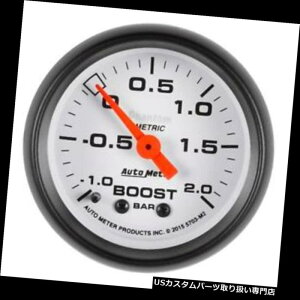 US^R[^[ I[g[^[5703-M2t@gu[Xg/^vA2-1 / 16A-1 - + 2 BARAtbg Auto Meter 5703-M2 Phantom Boost/Vacuum Gauge, 2-1/16, -1-+2 BAR, Flat