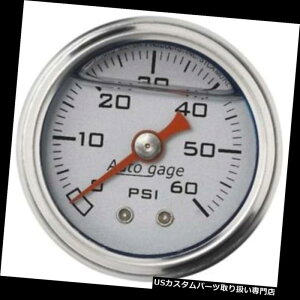 USタコメーター オートメーター2179オートゲージ機械式圧力計、1-1 / 2インチ、0-60 Auto Meter 2179 Auto Gage Mechanical Pressure Gauge, 1-1/2 Inch, 0-60