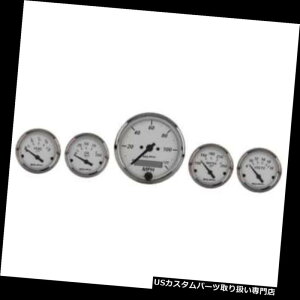 US^R[^[ I[g[^[Q[WZbg1902; AJv`iXs[h[^[/EH[^[/Hg/IC/ R Auto Meter Gauge Set 1902; American Platinum Speedometer/Water/Volts/Oil/Fuel