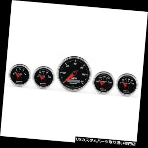 US^R[^[ I[g[^[1201fUCi[ubNII 5s[XdCQ[WLbg Auto Meter 1201 Designer Black II 5 Piece Electric Gauge Kit