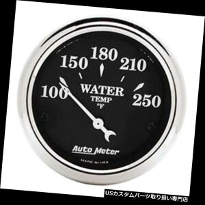 USタコメーター オートメーター1737オールドタイムブラック水温計 AutoMeter 1737 Old Tyme Black Water Temperature Gauge