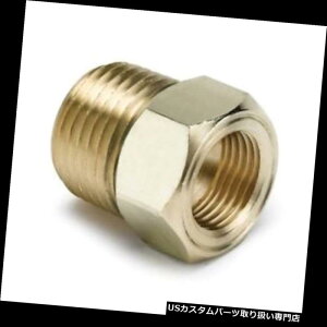 US^R[^[ v2264̉xv̒̃A_v^[̕tiA1/2 NPT Auto Meter 2264 Temperature Gauge Probe Adapter Fitting, Brass 1/2 NPT