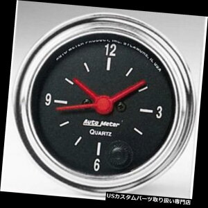 US^R[^[ [g2585̏]̃NvQ[WA2-1 / 16C` Auto Meter 2585 Traditional Chrome Quartz Clock Gauge, 2-1/16 Inch